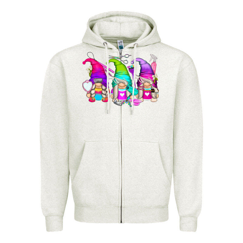 Hair Styles Gnomes Zipper Hoodie by Zillion Design Studio | Teevron