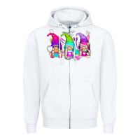 White hair styles gnomes Zipper Hoodie - Zillion Design Studio