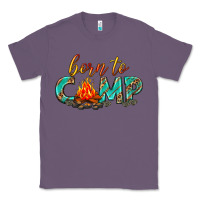 Lavender born to camp Classic Tee - texasbilliewilder