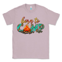 Lilac born to camp Classic Tee - texasbilliewilder