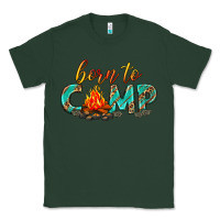 Sports Green born to camp Classic Tee - texasbilliewilder