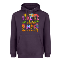 Plum take me where summer never ends Heavyweight Hoodie - Zillion Design Studio