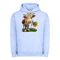 Pigment Grape Ice hereford heifer with sunflower Urban Hoodie - LillyAllenDesigns