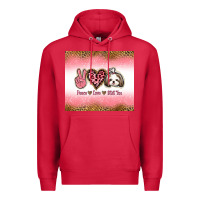 Cardinal peace love shih tzu Premium Hoodie - Jasminsmagicworld