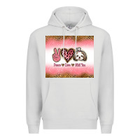 Dove Grey peace love shih tzu Premium Hoodie - Jasminsmagicworld