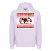 Lilac peace love shih tzu Premium Hoodie - Jasminsmagicworld