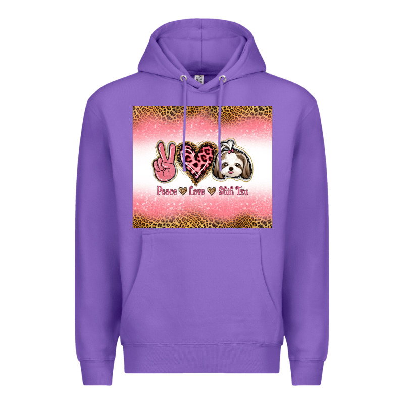 Peace Love Shih Tzu Premium Hoodie by Jasminsmagicworld | Teevron