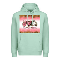 Seafoam peace love shih tzu Premium Hoodie - Jasminsmagicworld