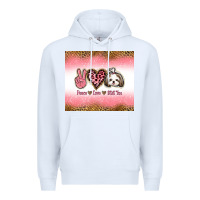 White peace love shih tzu Premium Hoodie - Jasminsmagicworld