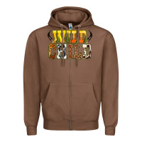 Chestnut Western wild child Zipper Hoodie - texasbilliewilder