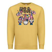 Antique Gold usa america gnome Premium Sweatshirt - CowhideDigitalArt
