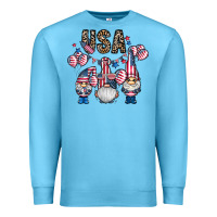 Ocean Blue usa america gnome Premium Sweatshirt - CowhideDigitalArt