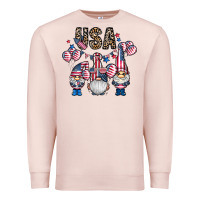 Pale Pink usa america gnome Premium Sweatshirt - CowhideDigitalArt