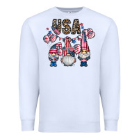 White usa america gnome Premium Sweatshirt - CowhideDigitalArt