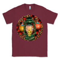 Burgundy Xmas Lantern Christmas Classic Tee - RanaPortraitStore
