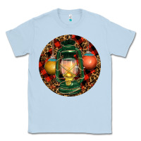 Dusty Blue Xmas Lantern Christmas Classic Tee - RanaPortraitStore