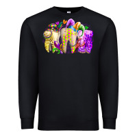 Black mardi gras tooth Premium Sweatshirt - RacoonDesign