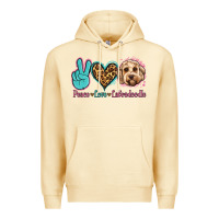 Pina Colada peace love labradoodle Premium Hoodie - Jasminsmagicworld
