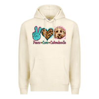 Tofu peace love labradoodle Premium Hoodie - Jasminsmagicworld