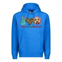 True Royal peace love labradoodle Premium Hoodie - Jasminsmagicworld