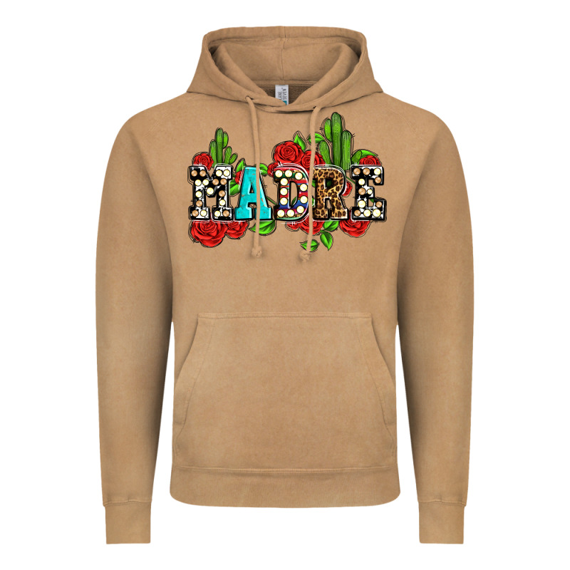 Madre With Roses And Cactus Vintage Hoodie by AdoDesignShop | Teevron