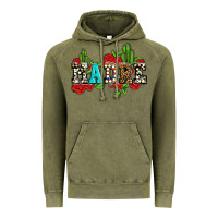 Vintage Olive madre with roses and cactus Vintage Hoodie - AdoDesignShop