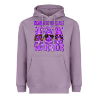Lavender Domestic Violence Warrior Afro Gnomes Heavyweight Hoodie - texasbilliewilder