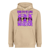 Mushroom Domestic Violence Warrior Afro Gnomes Heavyweight Hoodie - texasbilliewilder