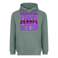 Sage Domestic Violence Warrior Afro Gnomes Heavyweight Hoodie - texasbilliewilder