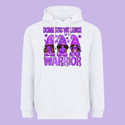 Domestic Violence Warrior Afro Gnomes Heavyweight Hoodie Designed By Texasbilliewilder