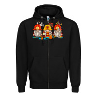 Black firefighter gnomes Zipper Hoodie - Zillion Design Studio