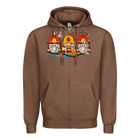 Chestnut firefighter gnomes Zipper Hoodie - Zillion Design Studio