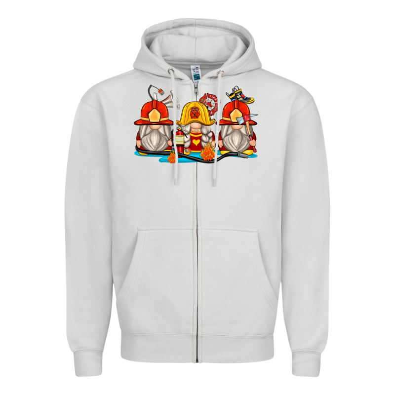 Firefighter Gnomes Zipper Hoodie by Zillion Design Studio | Teevron