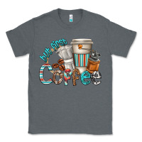 Charcoal Heather but first coffee Classic Tee - texasbilliewilder