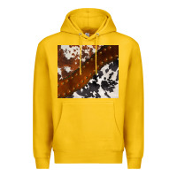 Lemon cowhide leather Premium Hoodie - BarkalooDesign