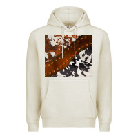 Oatmeal Heather cowhide leather Premium Hoodie - BarkalooDesign
