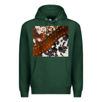 Sports Green cowhide leather Premium Hoodie - BarkalooDesign