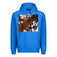True Royal cowhide leather Premium Hoodie - BarkalooDesign