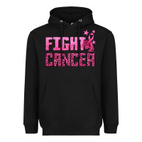 Black Fight Cancer Heavyweight Hoodie - texasbilliewilder