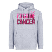 Heather Grey Fight Cancer Heavyweight Hoodie - texasbilliewilder