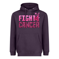 Plum Fight Cancer Heavyweight Hoodie - texasbilliewilder