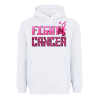 White Fight Cancer Heavyweight Hoodie - texasbilliewilder