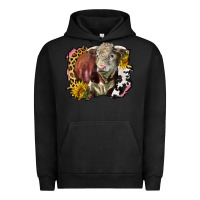 Pigment Black hereford bull western background Urban Hoodie - LillyAllenDesigns