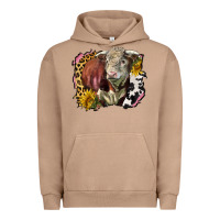Pigment Burro hereford bull western background Urban Hoodie - LillyAllenDesigns