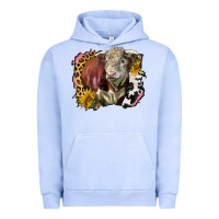 Pigment Grape Ice hereford bull western background Urban Hoodie - LillyAllenDesigns