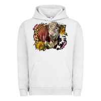 Pigment Lunar Rock hereford bull western background Urban Hoodie - LillyAllenDesigns