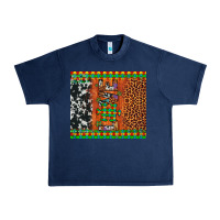 Navy love autism awareness leopard cowhide Urban Heavy Tee - Artiststas