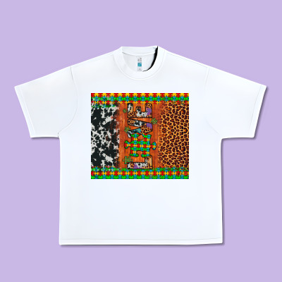 Love Autism Awareness Leopard Cowhide Urban Heavy Tee Designed By Artiststas