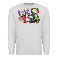 Dove Grey mardi gras Premium Sweatshirt - RacoonDesign