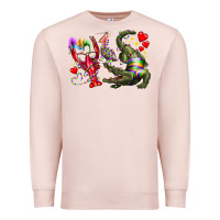 Pale Pink mardi gras Premium Sweatshirt - RacoonDesign